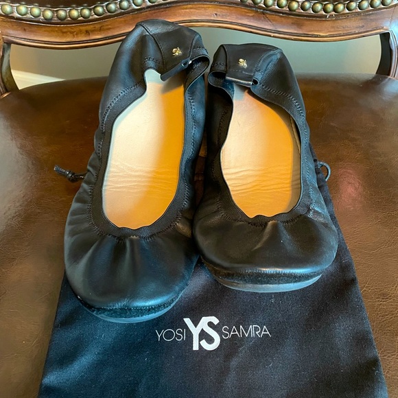 Yosi Samra Leather Ballet Flats - Like New